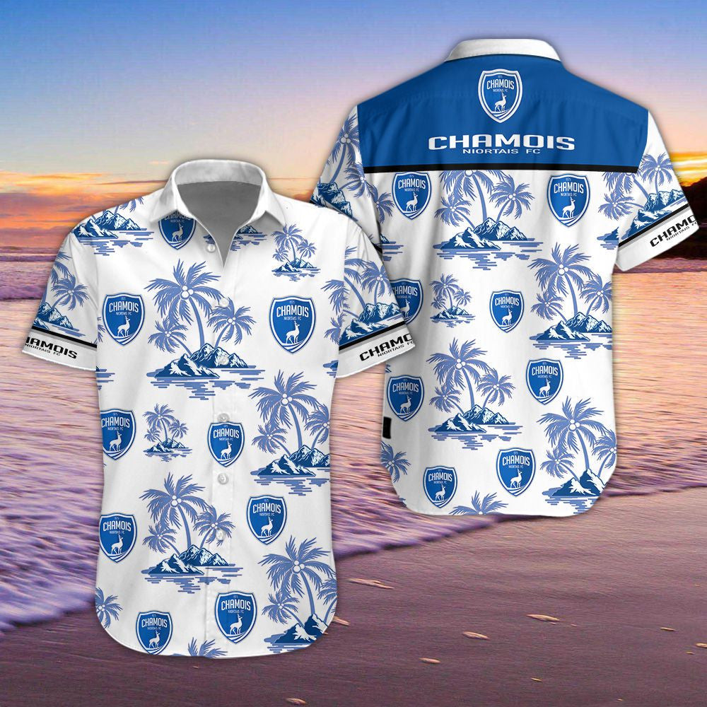 Chemise hawaïenne Chamois Niortais FC 02 - Chemise Aloha Ligue 1