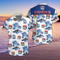 Chemise hawaïenne Olympique Lyonnais 03 - Chemise Aloha Ligue 1