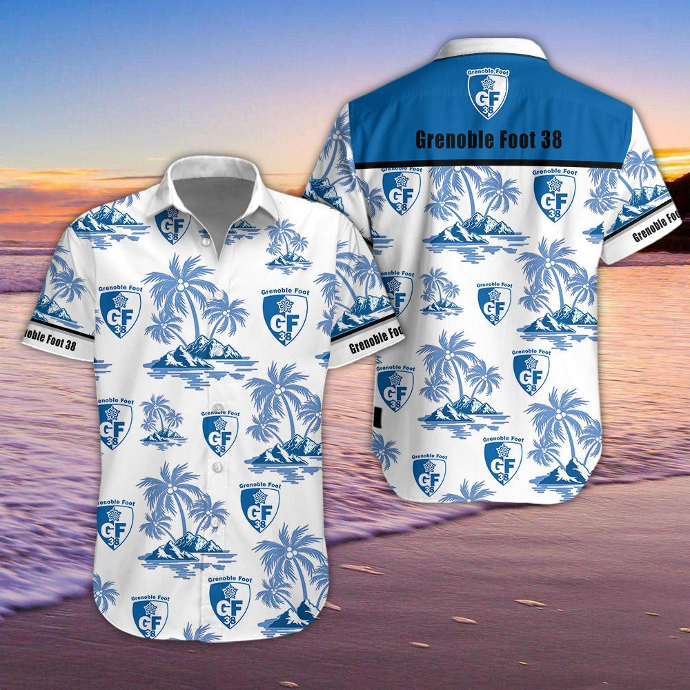 Chemise hawaïenne Grenoble Foot 38 03 - Chemise Aloha Ligue 1