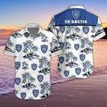 Chemise hawaïenne SC Bastia 03 - Chemise Aloha Ligue 1