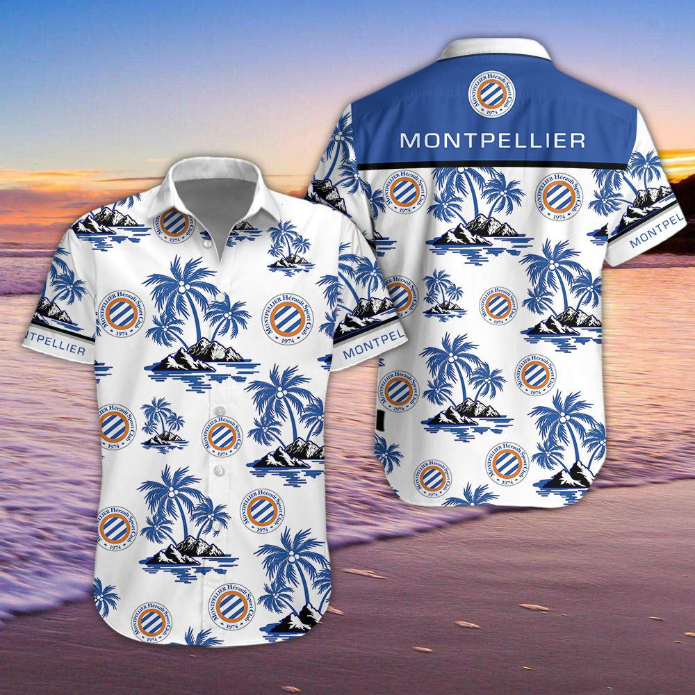 Chemise hawaïenne Montpellier HSC 03 - Chemise Aloha Ligue 1