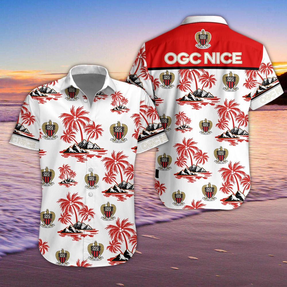 Chemise hawaïenne OGC Nice 03 - Chemise Aloha Ligue 1