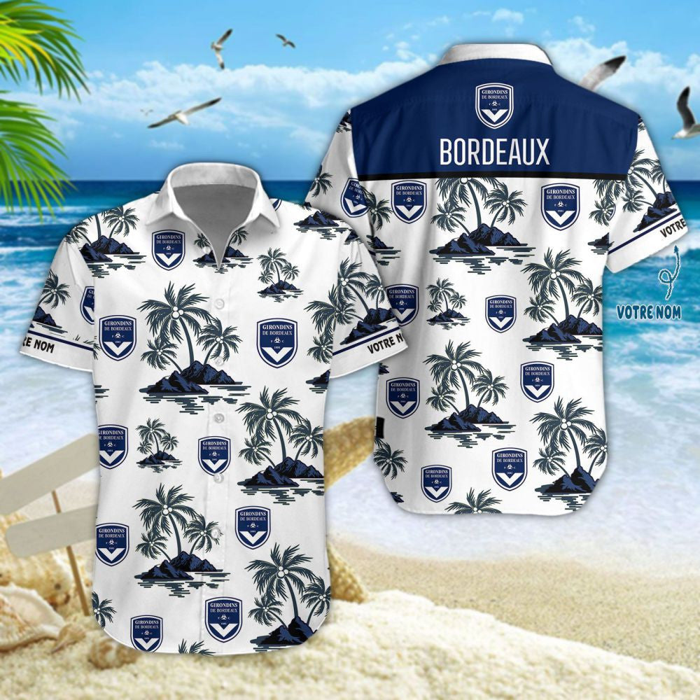 Chemise hawaïenne Girondins de Bordeaux 04 - Chemise Aloha Ligue 1