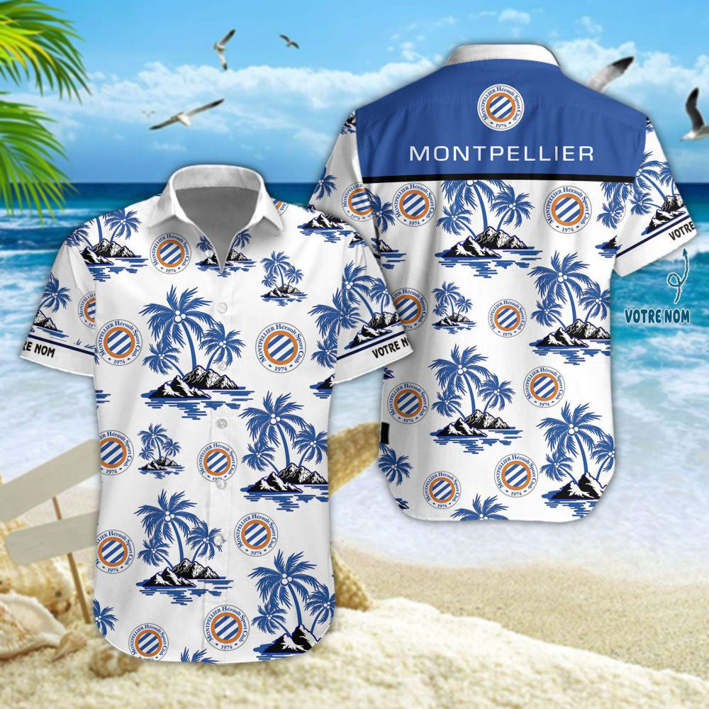 Chemise hawaïenne Montpellier HSC 04 - Chemise Aloha Ligue 1