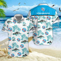 Chemise hawaïenne RC Strasbourg Alsace 04 - Chemise Aloha Ligue 1