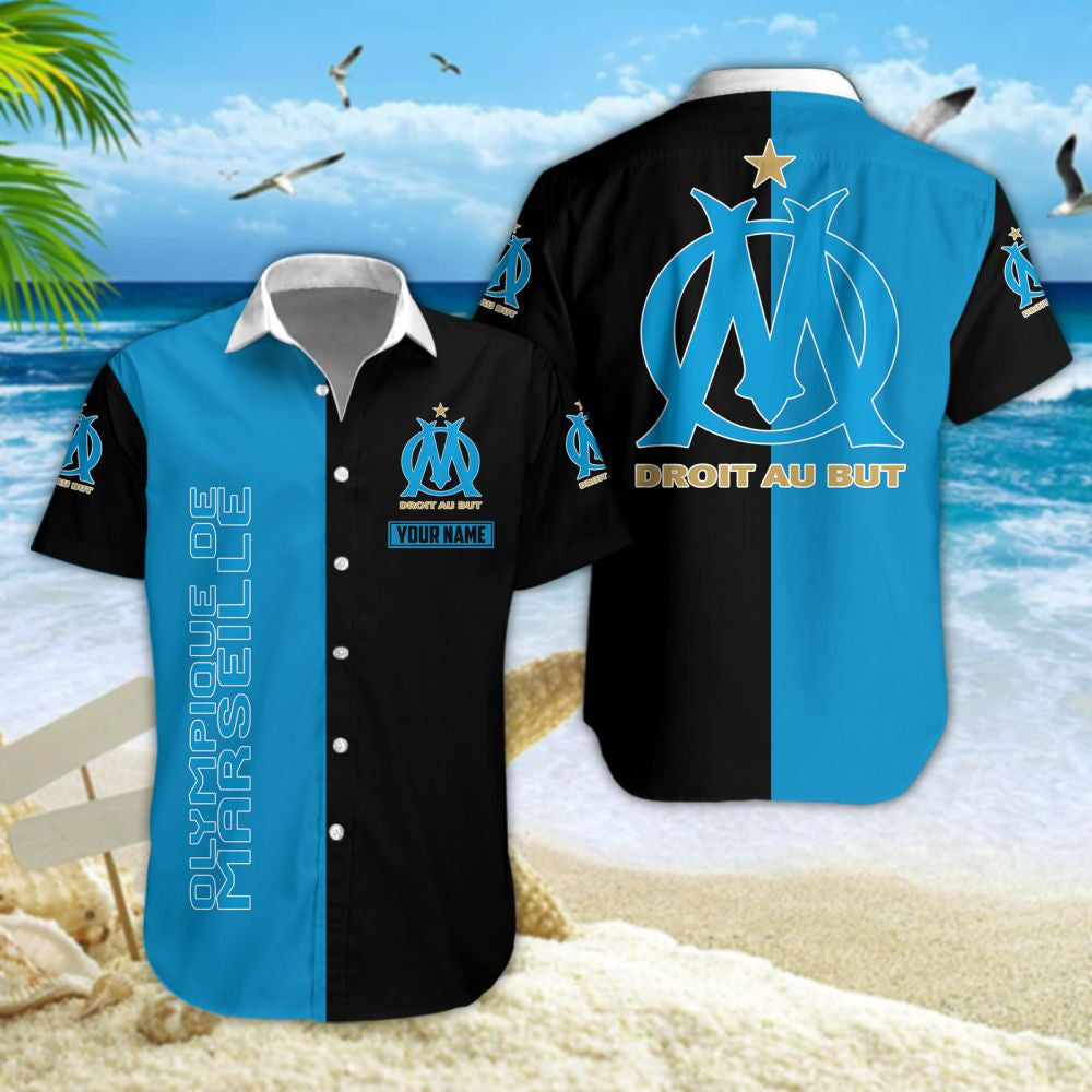 Chemise hawaïenne Olympique de Marseille 05 - Chemise Aloha Ligue 1