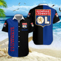 Chemise hawaïenne Olympique Lyonnais 05 - Chemise Aloha Ligue 1