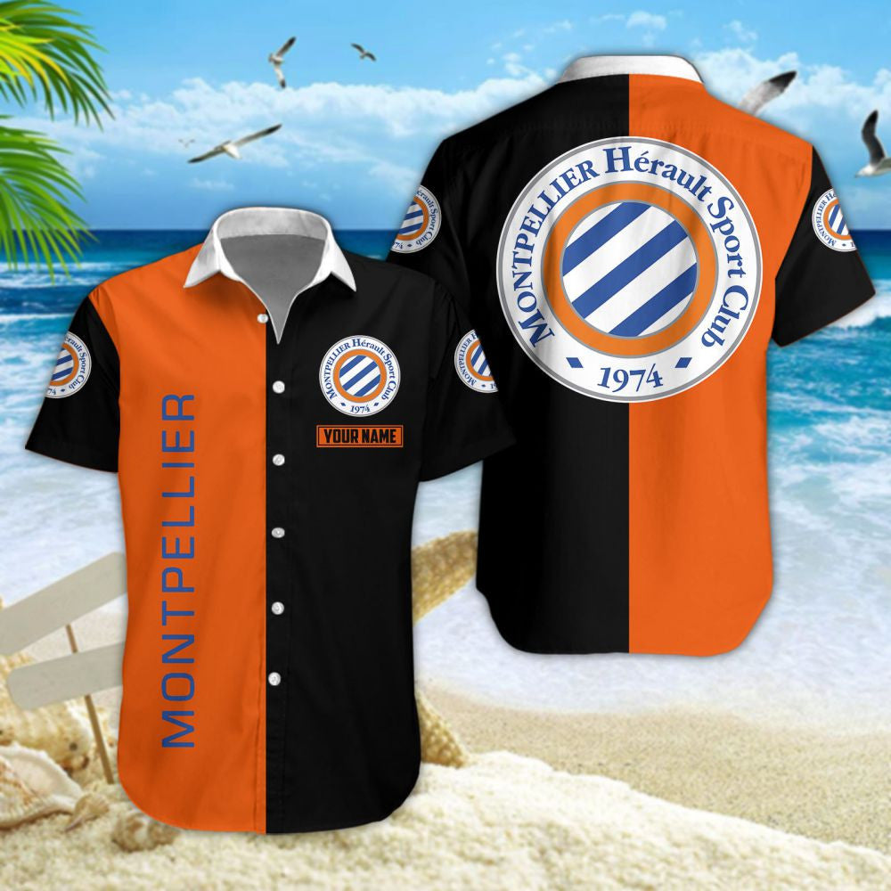 Chemise hawaïenne Montpellier HSC 05 - Chemise Aloha Ligue 1