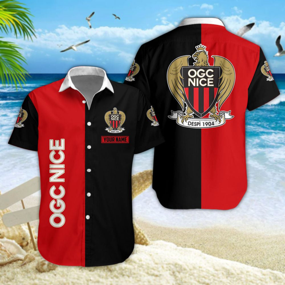 Chemise hawaïenne OGC Nice 05 - Chemise Aloha Ligue 1