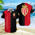 Chemise hawaïenne AS Monaco 05 - Chemise Aloha Ligue 1