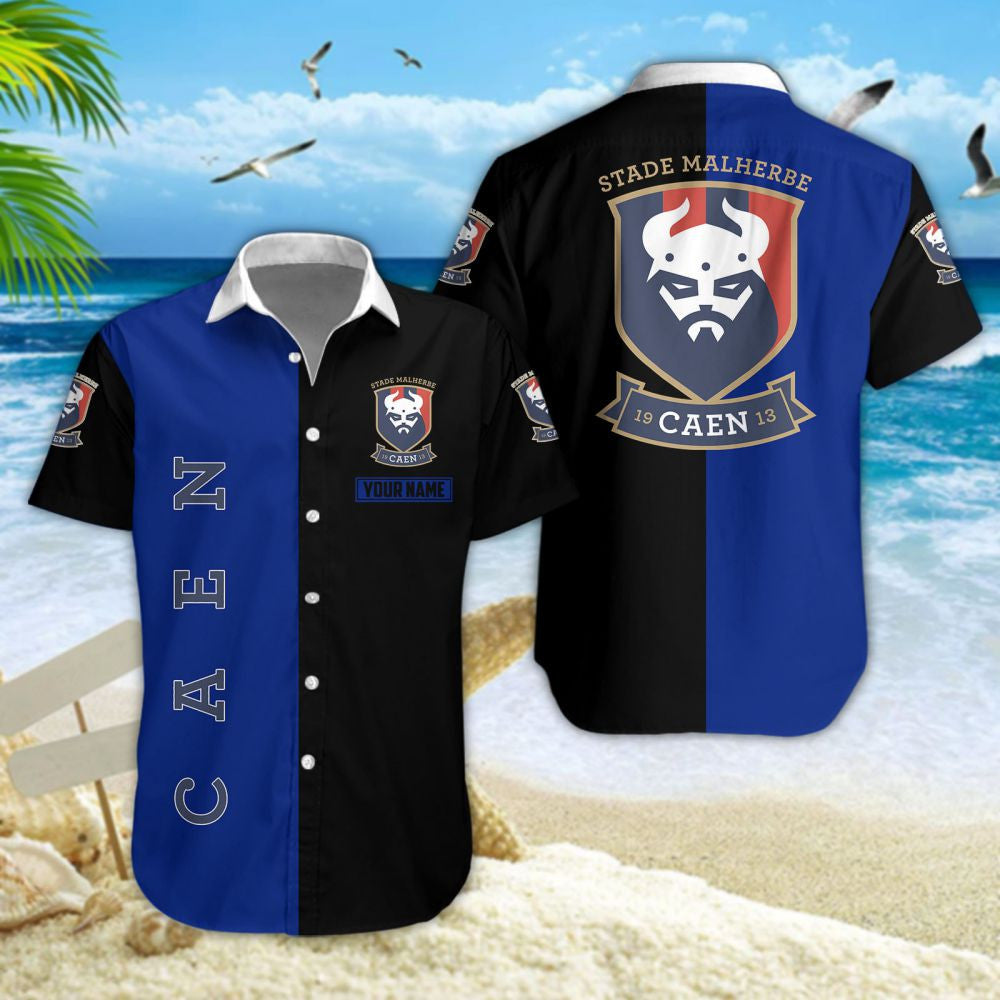 Chemise hawaïenne Stade Malherbe Caen 05 - Chemise Aloha Ligue 1
