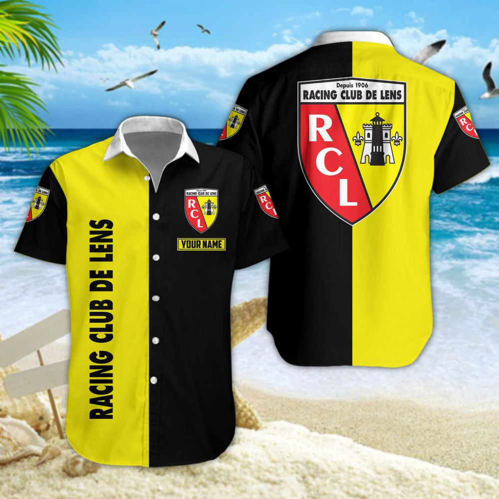 Chemise hawaïenne RC Lens 02 - Chemise Aloha Ligue 1