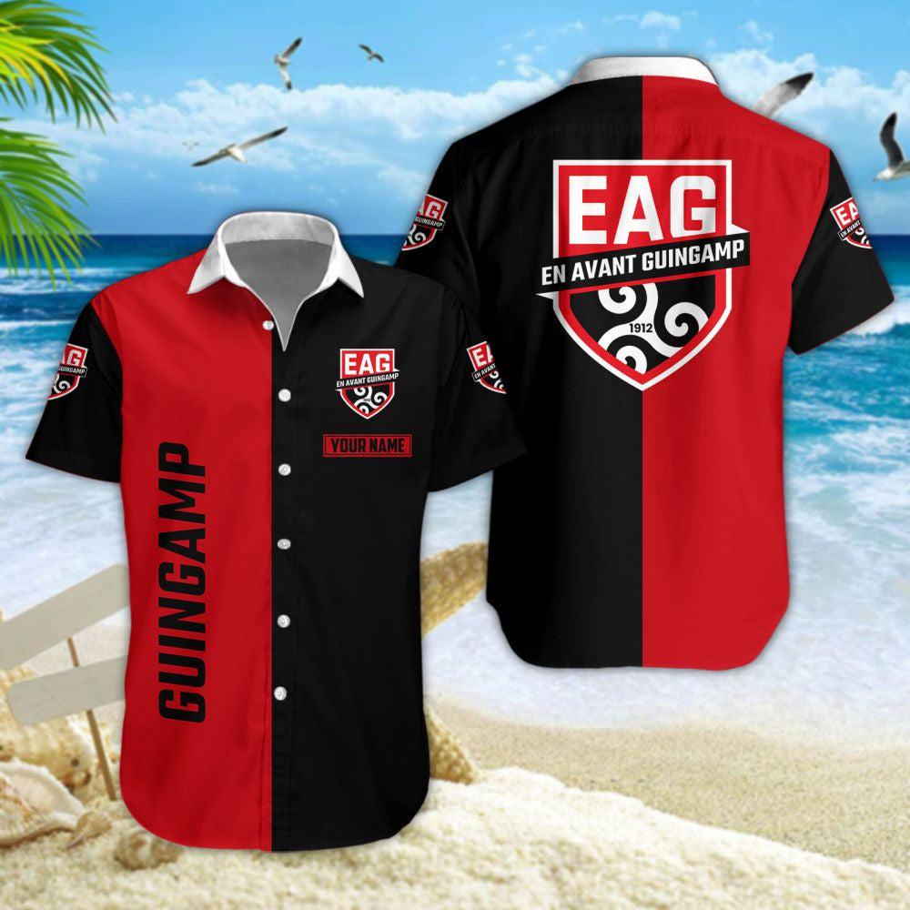Chemise hawaïenne En Avant Guingamp 05 - Chemise Aloha Ligue 1