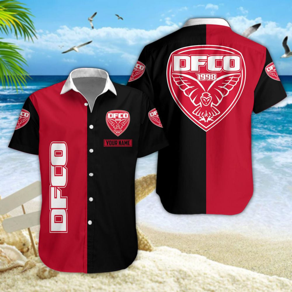 Chemise hawaïenne Dijon FCO 05 - Chemise Aloha Ligue 1
