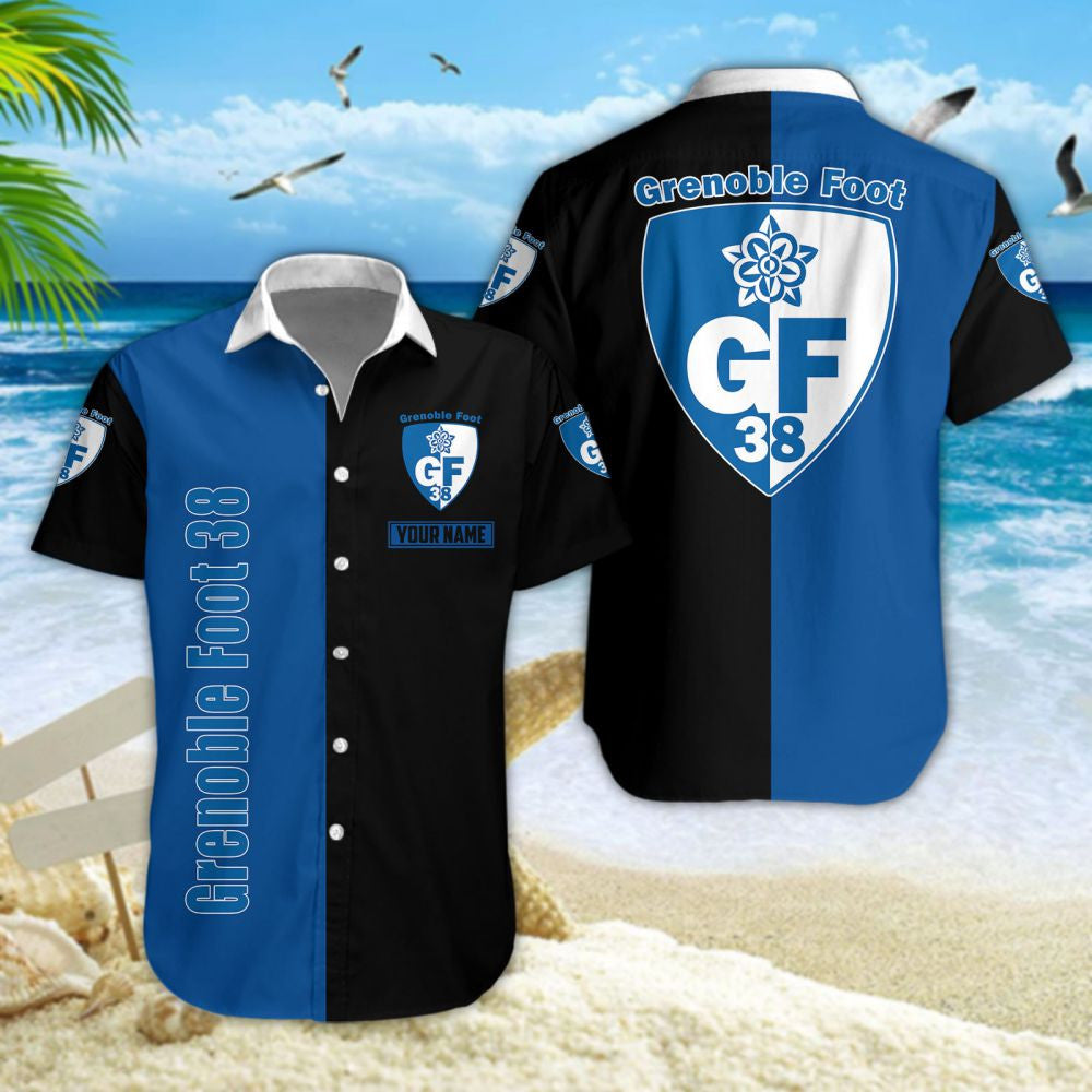 Chemise hawaïenne Grenoble Foot 38 05 - Chemise Aloha Ligue 1