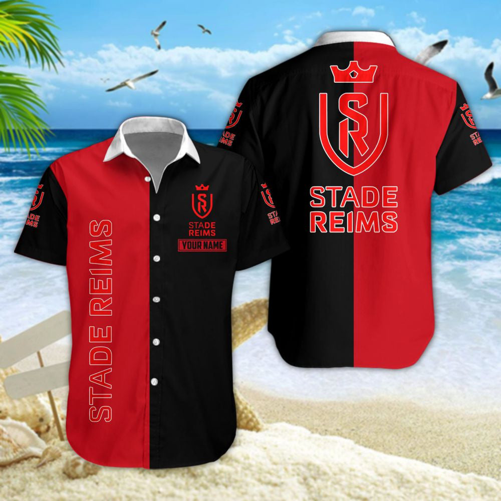 Chemise hawaïenne Stade de Reims 05 - Chemise Aloha Ligue 1