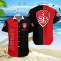 Chemise hawaïenne Stade Brestois 29 05 - Chemise Aloha Ligue 1