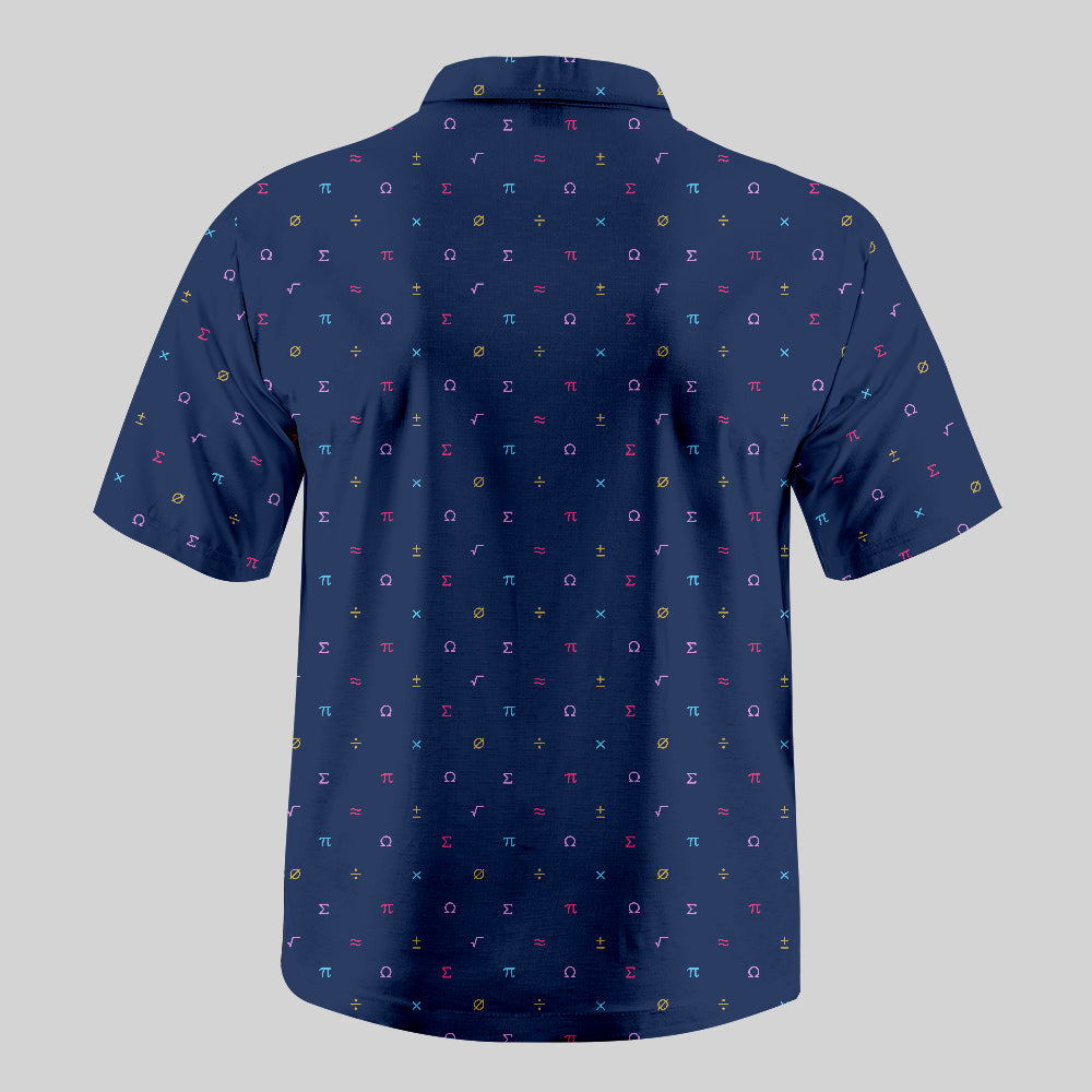 Chemise Hawaïenne à Poche - Symboles Mathématiques