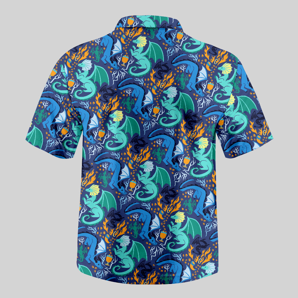 Chemise Hawaïenne à Poche - Danse du Feu du Dragon