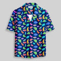 Chemise Hawaïenne à Poche - Dinosaures en Bonbon Acidulé