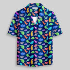 Chemise Hawaïenne à Poche - Dinosaures en Bonbon Acidulé