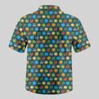 Chemise Hawaïenne à Poche - Imprimé Intégral Jeux de Société Vert