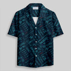 Chemise Hawaïenne à Poche - Armes de Guerre Spatiale Bleu Marine