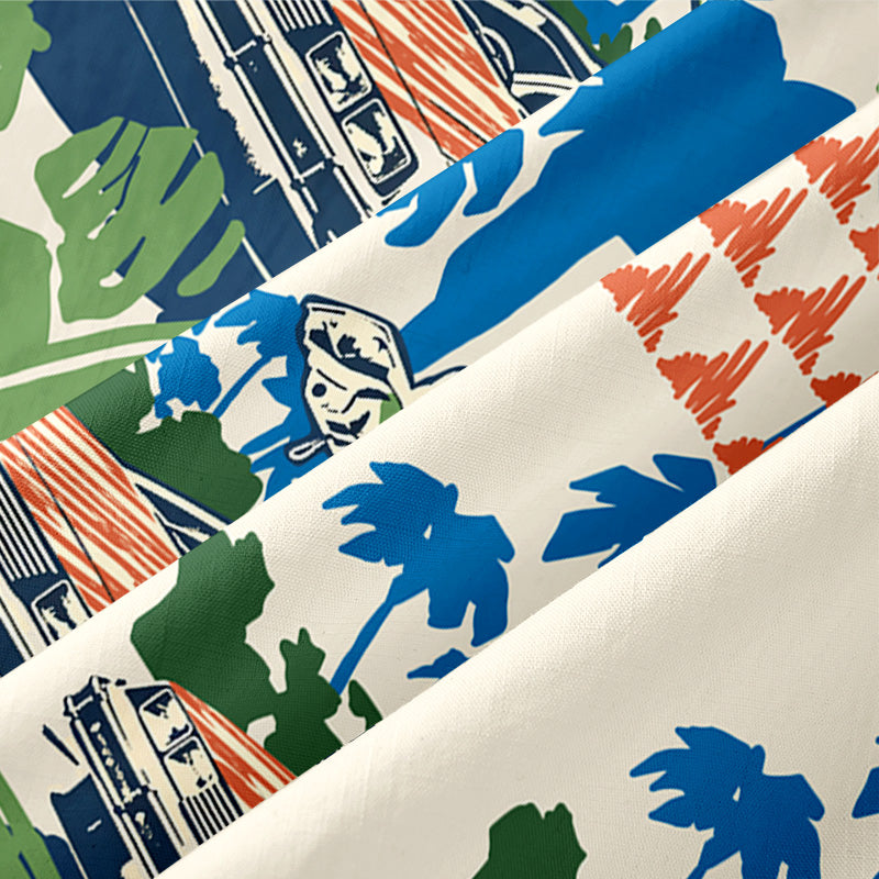 Chemise Hawaïenne à Poche - En Route vers le Futur