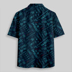 Chemise Hawaïenne à Poche - Armes de Guerre Spatiale Bleu Marine