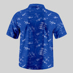 Chemise Hawaïenne à Poche - Plan Bleu d'Avion