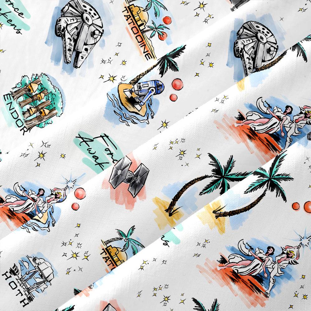 Chemise Hawaïenne à Poche - Scène Hawaïenne de Science-Fiction Drôle