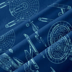 Chemise Hawaïenne à Poche - Dessin au Trait de Vaisseau Spatial