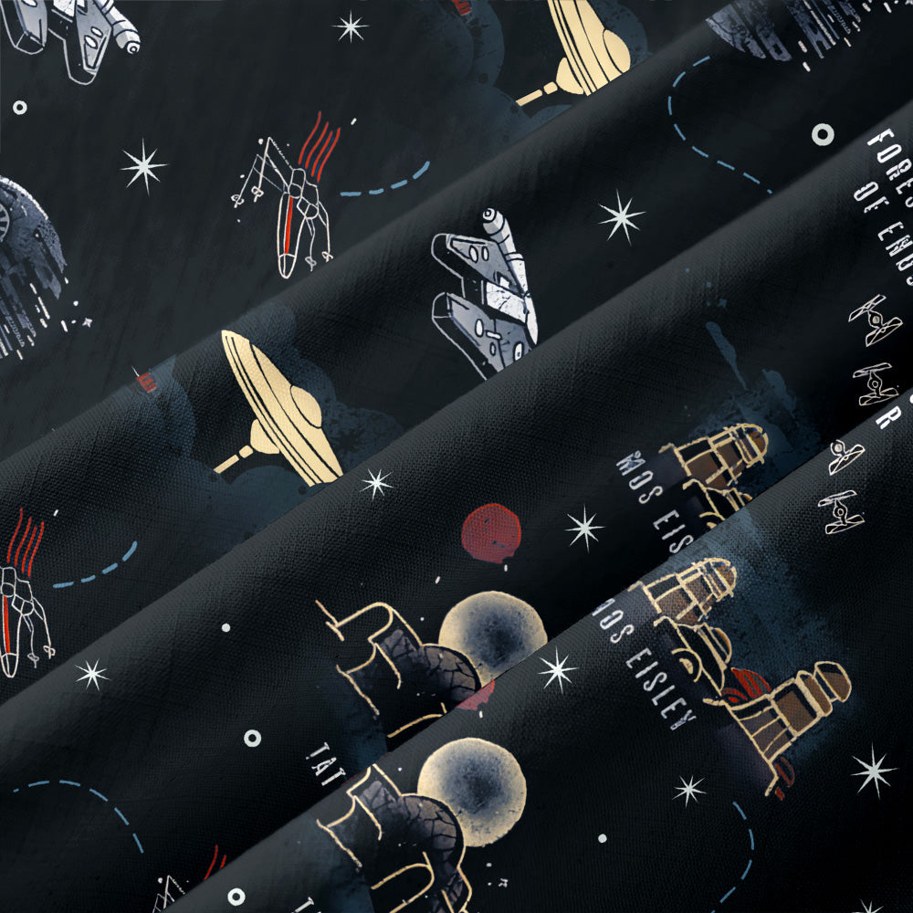 Chemise Hawaïenne à Poche - Carte de la Guerre Spatiale