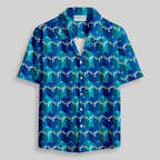 Chemise Hawaïenne à Poche - Cabine Téléphonique Bleue