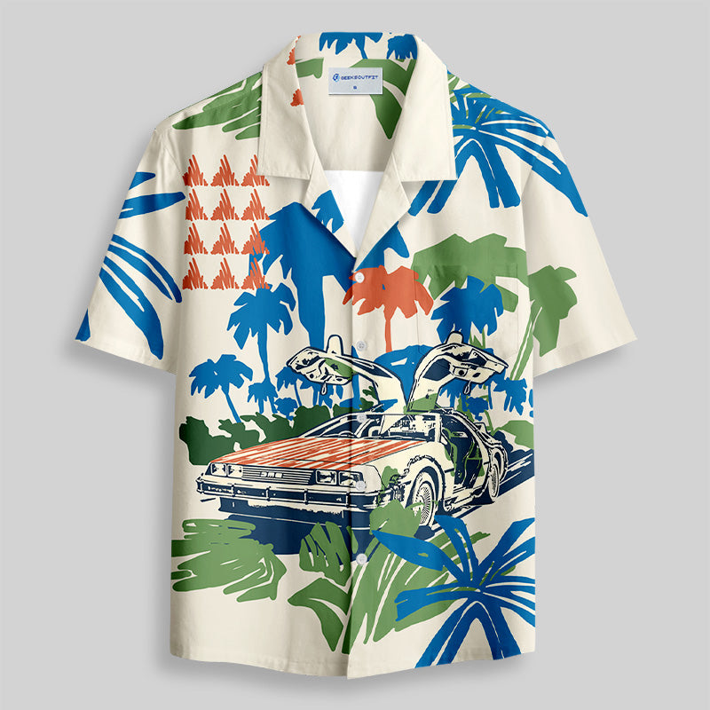 Chemise Hawaïenne à Poche - En Route vers le Futur