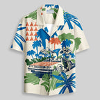 Chemise Hawaïenne à Poche - En Route vers le Futur