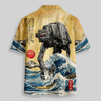 Chemise Hawaïenne à Poche - Guerres Spatiales Ukiyo-e Walker
