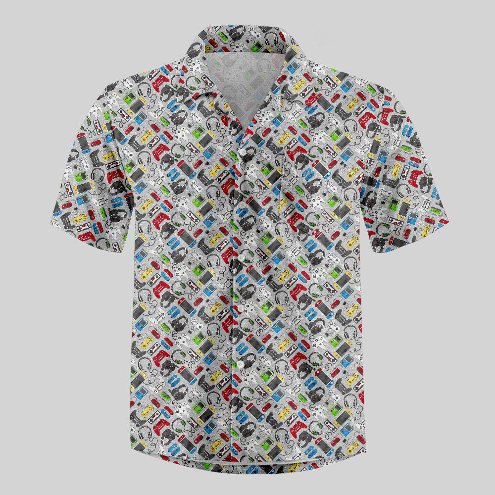 Chemise Hawaïenne à Poche - Jeu Rétro Arcade