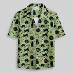 Chemise Hawaïenne à Poche - Murmures du Chat de Minuit
