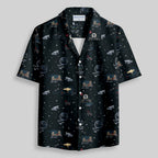 Chemise Hawaïenne à Poche - Carte de la Guerre Spatiale