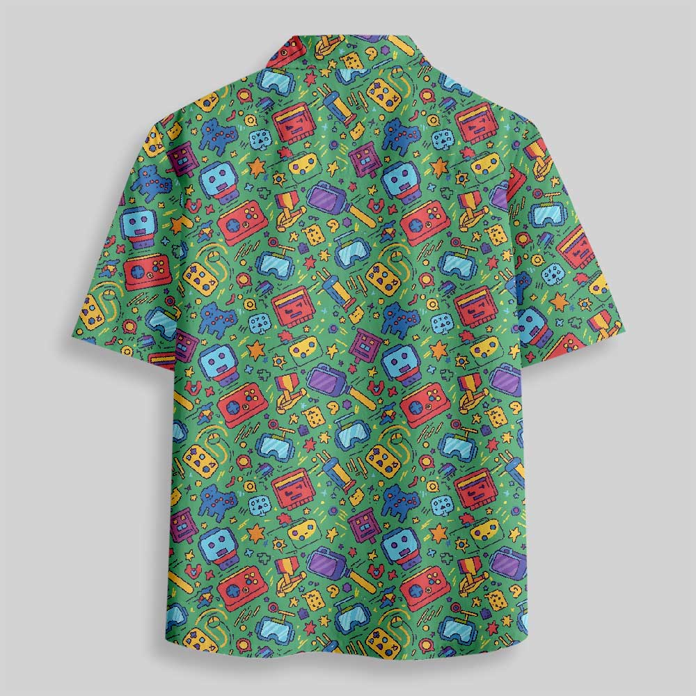 Chemise Hawaïenne à Poche - Fiesta du Jeu Rétro