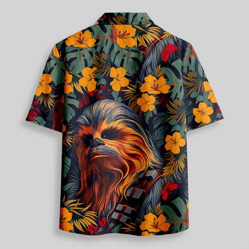 Chemise Hawaïenne à Poche - Chewie Fleurs et Arbres