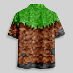 Chemise Hawaïenne à Poche - Bloc de Terre de Jeu Vidéo