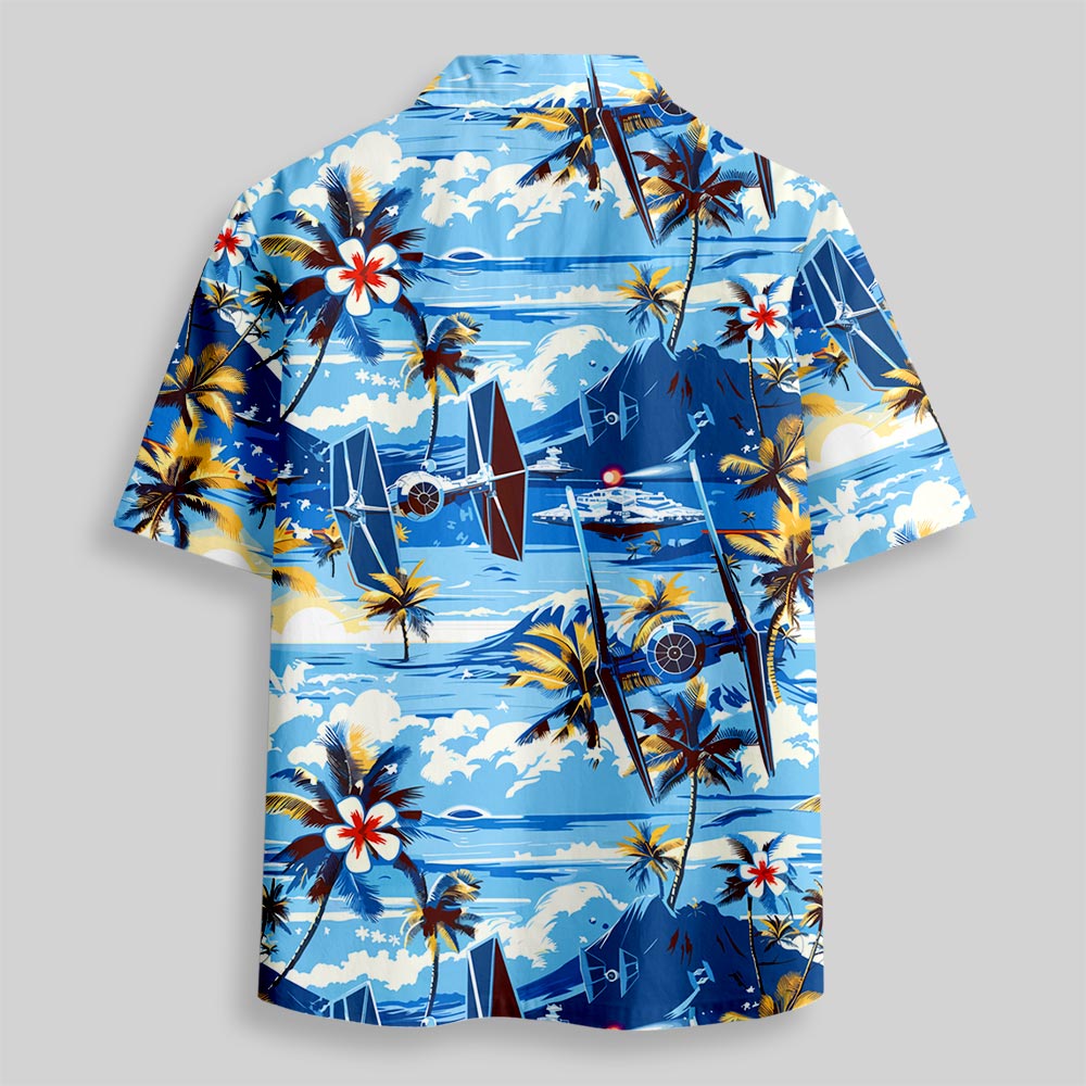 Chemise Hawaïenne à Poche - Chasseur TIE Plage de Hawaii