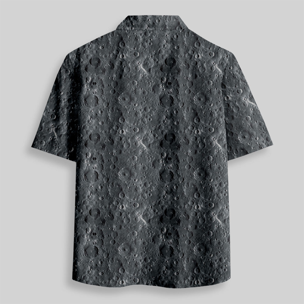 Chemise Hawaïenne à Poche - Surface Lunaire