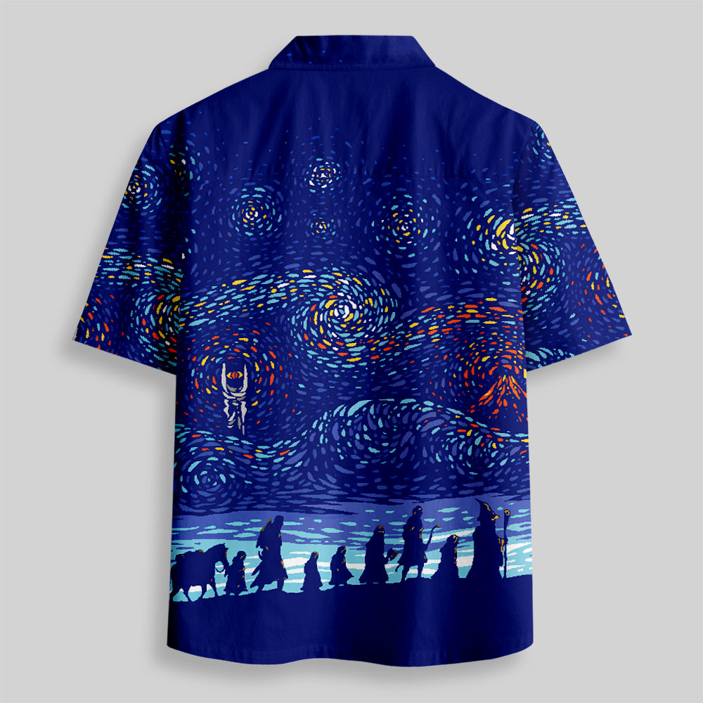Chemise Hawaïenne à Poche - Club de Randonnée de la Nuit Étoilée