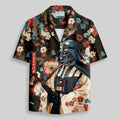 Chemise Hawaïenne à Poche - Guerrier de l'Ombre Livre de Fleurs Ukiyoe