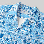 Chemise Hawaïenne à Poche - Grands Pieds Bleu