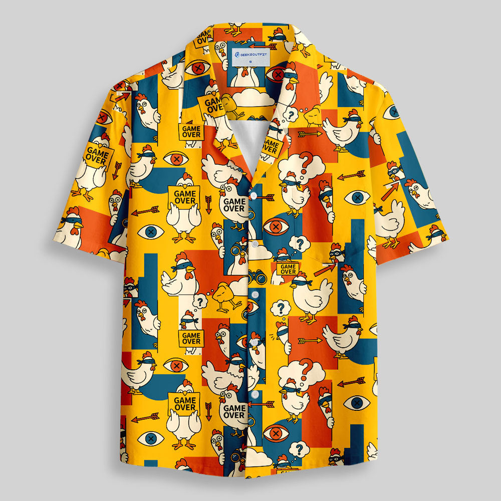 Chemise Hawaïenne à Poche - Le Bosquet des Opossums (Modèle C)