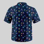 Chemise Hawaïenne à Poche - Jeu Rétro Style Pixel